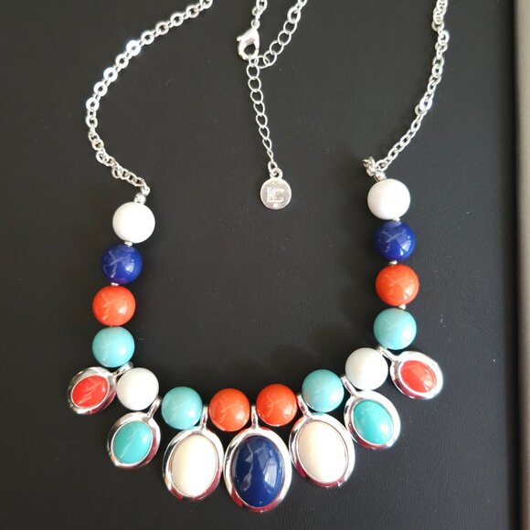Liz Claiborne Colorful Bib Necklace - Picture 3 of 6